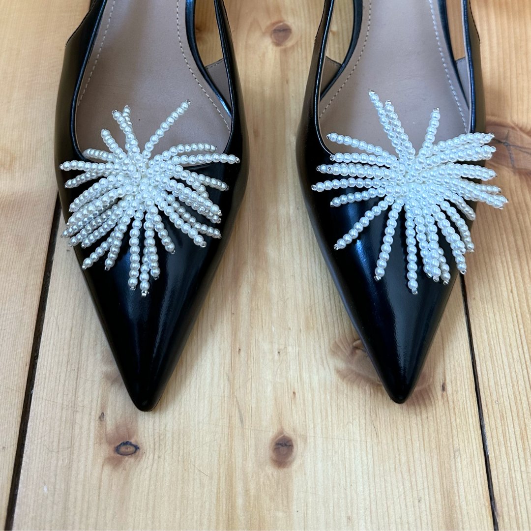 Pearl Cluster Shoe Clips - Alice Bow