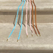 Velvet Shoelaces - Sea Blue - Alice Bow